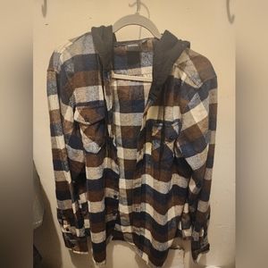 Revess XL plaid shirt jacket